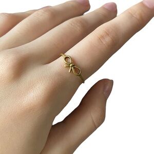 brandy melville gold bow ring